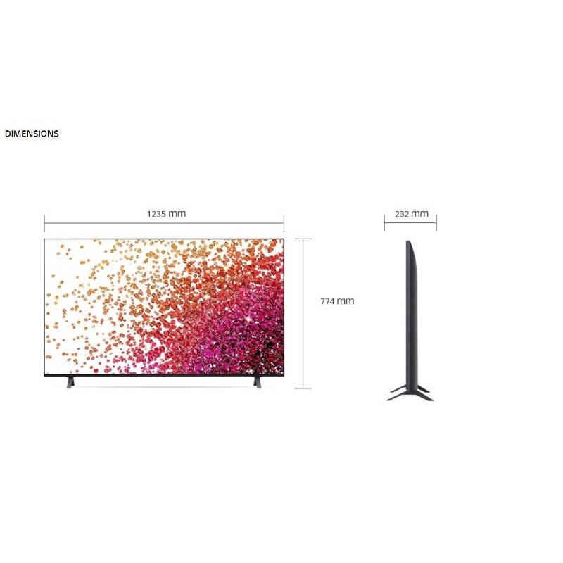 LG NanoCell 4K สมาร์ททีวี รุ่น 55NANO75TPA 55 นิ้ว  NETFLIX, Disney+ Hotstar, VIU  ThinQ AI