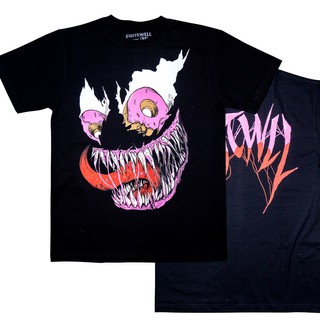 เสื้อยืดคอกลม Quitewell 181-1 Veyes BLACK [ขนาด: M-5XL]