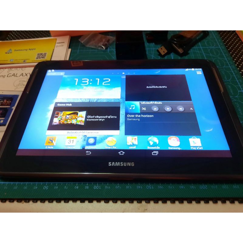 Samsung Note 10.1 Tablet Simcard #มือสอง สภาพสวย N8000 Ram 2 GB Rom 16 GB กล่องตรงอีมี่ สายชาร์จเดิมแท้ จอดี แบตดี