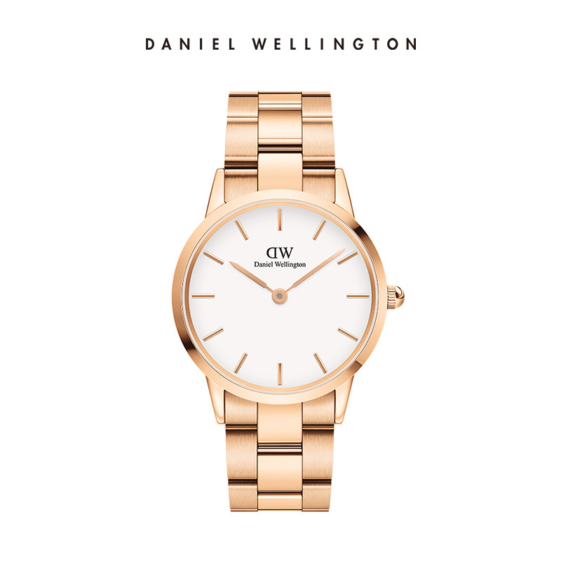 Daniel Wellington 100%ของแท้ครับDWนาฬิกาคู่นาฬิกาเหล็ก ผีเสื้อหัวเข็มขัดชายดูรูปแบบห