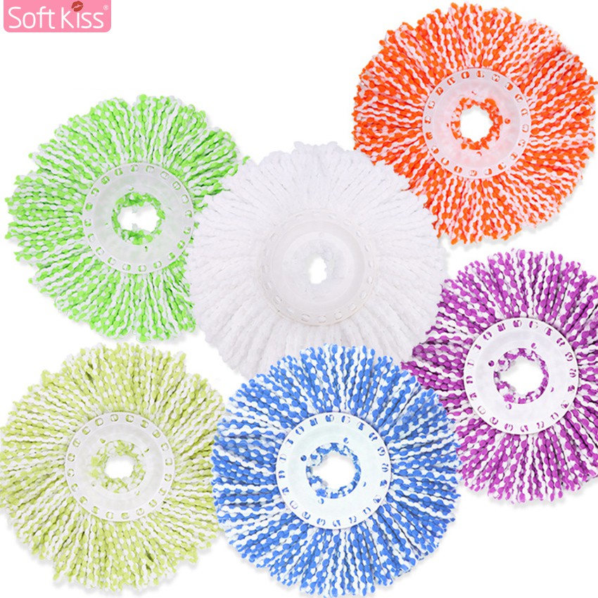 Softkiss อะไหล่ผ้าม็อบ อะไหล่ผ้าถูพื้น Spin Mop