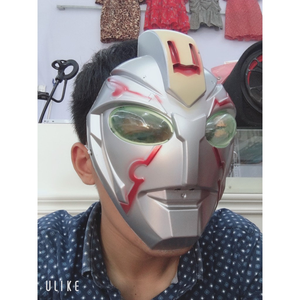 หน้ากากคอสตูมซูเปอร์ฮีโร่สีเงิน รหัส GMO68 L31 IN 1