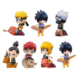 Petit Chara Land Naruto Shippuden Shinshoku! Kuchiyose no Jutsu Dattebayo! Set of 7 ฟิกเกอร์แท้ โมเดล นารูโตะ ปุจิ ปุจจิ