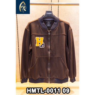 (ลดเพิ่ม300 เก็บโค้ดหน้าร้าน+ใส่โค้ดINCSH99)  HARA เสื้อฮู๊ด HMTL-0011 สีน้ำตาล (09)