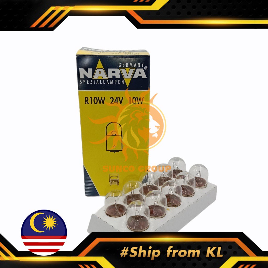 1 ชิ้น NARVA 24V R5W หลอดไฟที่จอดรถ 67 เดี่ยว 17326 BA15s R5W Lampu เล็ก