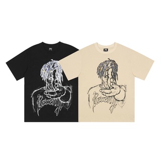 เสื้อยืดแขนสั้นลําลอง ผ้าฝ้าย พิมพ์ลายฟิกเกอร์ FASHION REVENGE สไตล์สปอร์ต สําหรับผู้ชาย และผู้หญิง