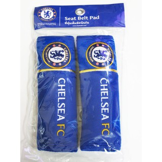 ลิขสิทธิ์แท้ เชลซี แพ็คคู่ หุ้มเบลท์ รถยนต์ Chelsea Seat Belt Cover Shoulder Pad Pair