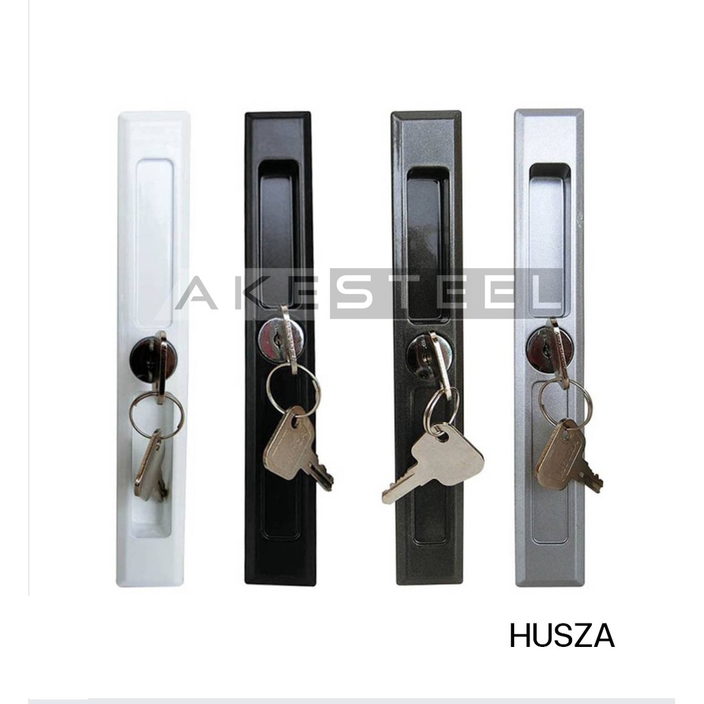 มือจับกุญแจประตูบานเลื่อน Husza ฮัทซ่า / มือจับบานเลื่อน / มือจับ (หน้าต่าง, ประตู) บานเลื่อน / กุญแจบานเลื่อน