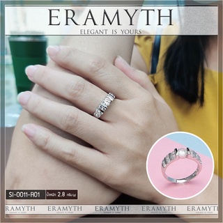 Eramyth Jewelry แหวน เงินแท้ SI-0011-R01 งานฝังเพชรสวิลCZ สินค้ามาตรฐานส่งออก