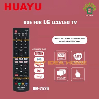 Huayu RM-L1726 รีโมตคอนโทรลทีวี LCD/LED สําหรับ LG COD