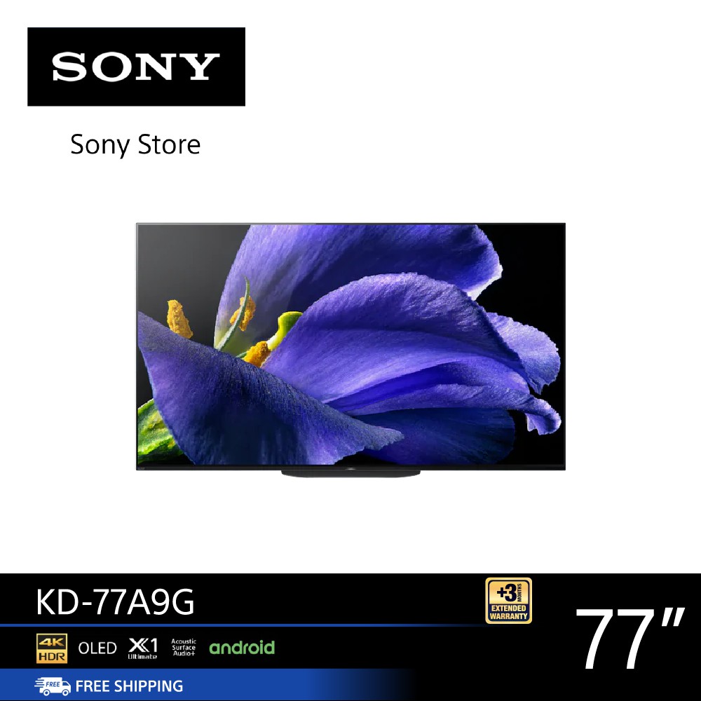 SONY Android TV Series KD-77A9G 4K HDR OLED 77" | Shopee Thailand