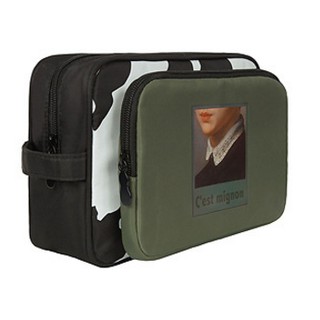 YIZISTORE Aristocratic Series Cosmetic Bag : กระเป๋าเครื่องสำอางค์ ผ้าไนลอน ถอดแยกเป็น2ใบได้