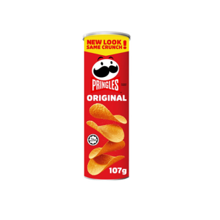 Pringles Potato Crisps Original Flavor มันฝรั่งแผ่นทอดกรอบ รสดั้งเดิม ขนาด 107 กรัม