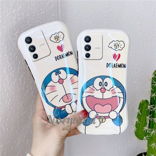 เคสโทรศัพท์ Ready Handphone Case VIVO V23 X70 Pro 5G Cute Cartoon Doraemon Small Waist Blu-ray Casing Silicone Softcase Back Cover เคส