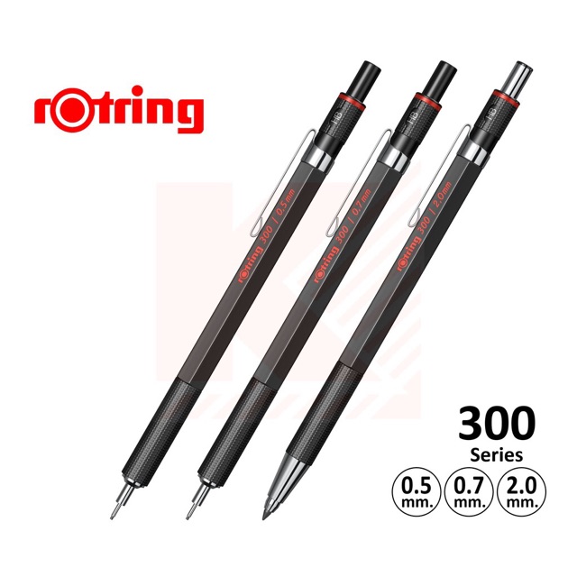 ดินสอกด rOtring 300 Series 0.5, 0.7, 2.0