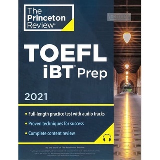 DKTODAY หนังสือ PRINCETON REVIEW TOEFL IBT PREP WITH AUDIO LISTENTING TRACKS 2021