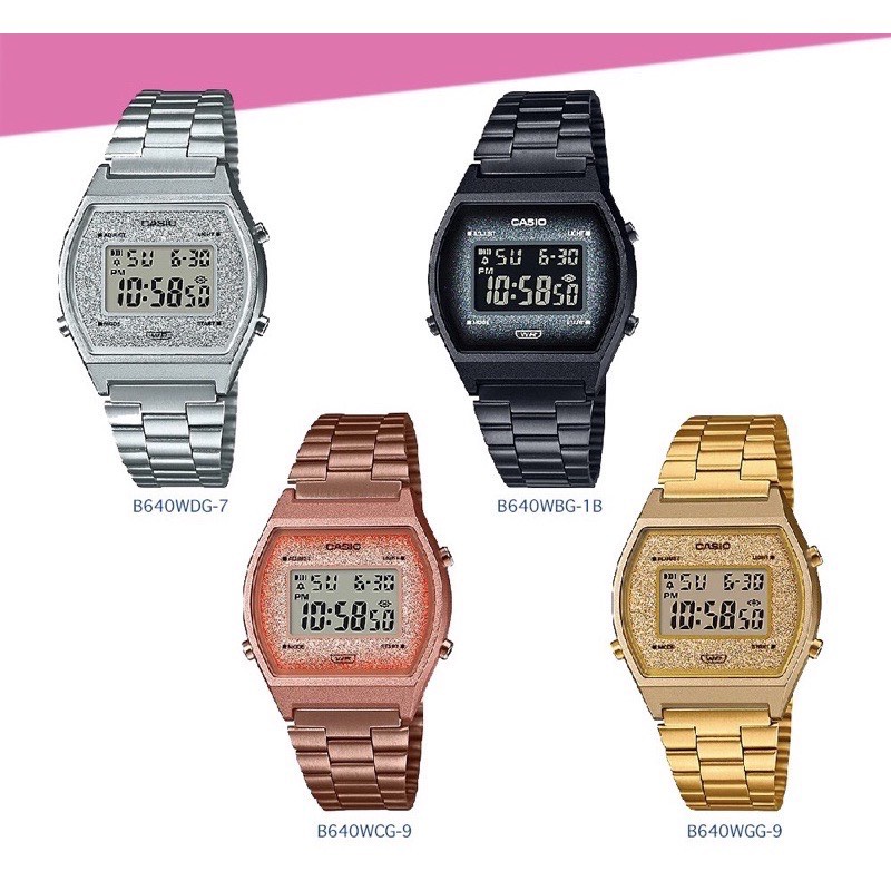 นาฬิกา Casio ยอดฮิต รุ่น B640WBG-1B B640WCG-5 B640WGG-9 B640WDG-7 พร้อมกล่องครบเซต