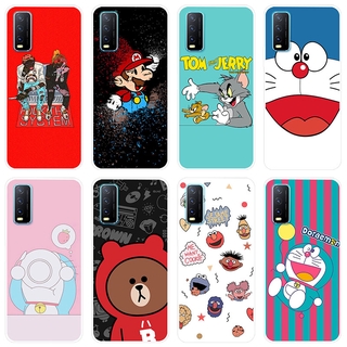 เคสสำหรับ VIVO Y12s Case Silicone Back Cover Soft Casing VIVOY12s Y 12s cartoon TPU เคส