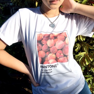 เสื้อลายลูกพีช เสื้อยืด Peachy ร้าน d_dcloth