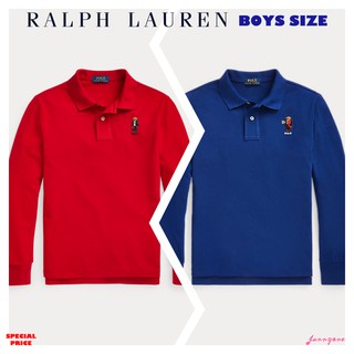 RALPH LAUREN BEAR COTTON MESH POLO ( BOYS SIZE 8-20 YEARS )