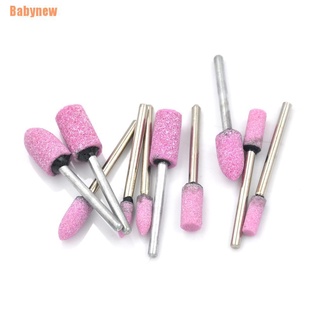 ( Babynew ) เครื่องมือโรตารี่ขัดสีชมพู 10 ชิ้น