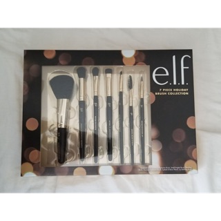 E.l.f. 7 piece holiday make-up brush collection gift set