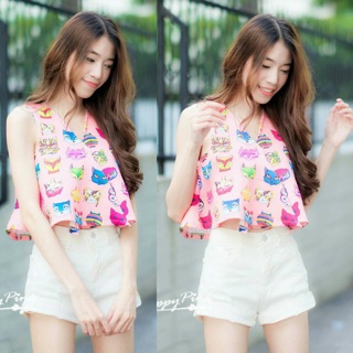 Pastel collection crop top