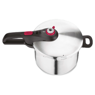 TEFAL ทีฟาล์ว หม้ออัดแรงดัน 6 ลิตร รุ่น SECURE 5 NEO P2530750 สีเงิน/แดง