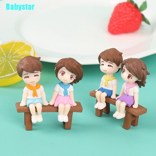 (Babystar) ตุ๊กตาฟิกเกอร์คู่รัก ขนาดเล็ก สําหรับบ้านตุ๊กตา