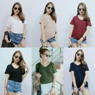 ♥️ พร้อมส่งจ้าาา เสื้อสตรี เสื้อผู้ใหญ่ เสื้อผู้หญิง เสื้อคอกลม แต่งกระเป๋า ผ้าเรย่อน ผ้านุ๊ม.....นุ่มมากค่ะ ยืดได้เยอะ
