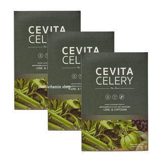 CEVITA CELERY เซวีต้า นํ้าผักชงดื่ม น้ำผักดูดไขมัน ควบคุมนํ้าหนัก ลดไขมัน ลดพุง หน้าท้องยุบ ดีท็อกซ์ Detox 7 ซอง 3 กล่อง