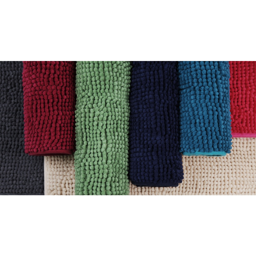 (โปรลูกค้าใหม่)1บาท พรมเช็ดเท้าตัวหนอนแน่นยักษ์ถี่ พรมปูพื้นตัวหนอน ดักฝุ่น40×60ซม. หนานุ่มซับน้ำดีมาก พื้นนุ่มสบาย