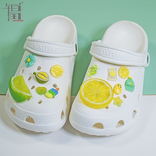 Croc Jibz ชุดจี้รูปผลไม้ สําหรับตกแต่งรองเท้า DIY