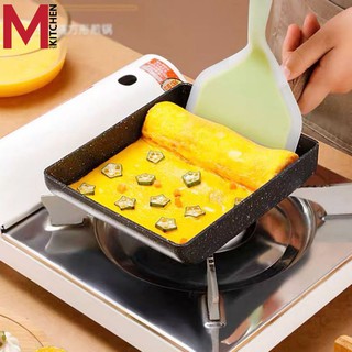 M KITCHEN EG1358 กระทะ กระทะทอดไข่ กระทะไข่ม้วน กะทะ 13.5x18ซม. ไม่สามารถใช้กับเตาแม่เหล็กไฟฟ้า (A4)