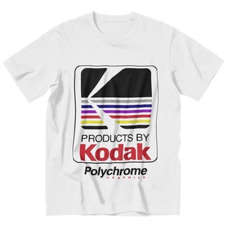 ถูกสุดๆเสื้อยืด แขนสั้น พิมพ์ลายกราฟฟิค Kodak hort Polychrome ทรงหลวม สไตล์คลาสสิก แฟชั่นสําหรับผู้ชายรหัสเต็ม