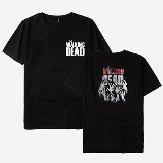 Alimoo Walking Dead Unisex เสื้อยืดผ้าฝ้ายแขนสั้นขนาดใหญ่ สำหรับผู้ชายและผู้หญิง ขนาดใหญ่