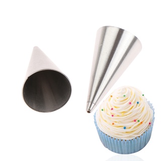 BAK เคล็ดลับการตกแต่งเค้กกลม ท่อไอซิ่ง Pastry Nozzles Cupcake Tools 1# BA