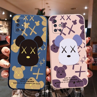 เคสโทรศัพท์ ซิลิโคนนิ่ม ขอบตรง ลาย Kaws แฟชั่น สําหรับ Samsung A31 A32 4G A52 A72 5G A11 A51 A71 A21S A02S A20S