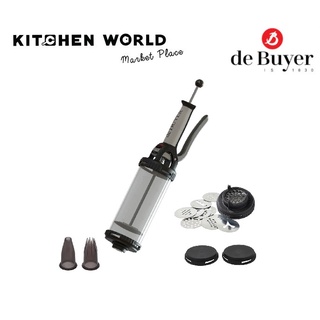 de Buyer 3358.00 Le Tube Pastry Pressure Piston with 2 Nozzle / อุปกรณ์บีบขนม