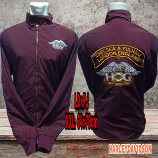 เสื้อแจ็กเก็ต Harley Davidson Brothel Maroon