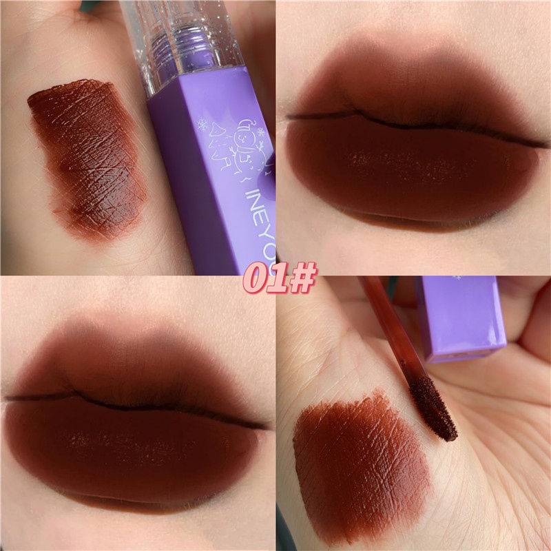 พร้อมส่ง Ineyoo® ลิปกลอส เนื้อแมตต์ กันน้ํา ให้ความชุ่มชื้น ติดทนนาน - รูปที่ 3