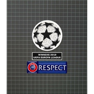 อาร์ม กำมะหยี่ Patch UEFA Champions League RESPECT Sleeve Patches Europa League Winners 2019