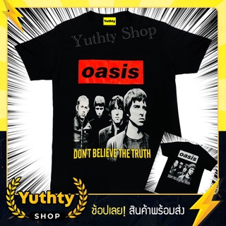 เสื้อวง OASIS โอเอซิส เสื้อยืดแฟชั่นวินเทจ90 ไม่มีตะเข็บข้าง ใส่ได้ทั้งชายและหญิง