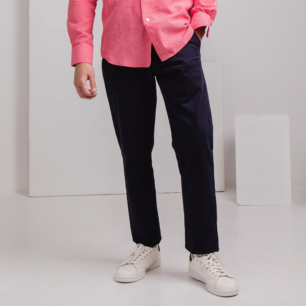 UrbanSNAPS CHINOS PANTS (สีน้ำเงิน Navy) กางเกงชิโนขายาว (868-27 NV)