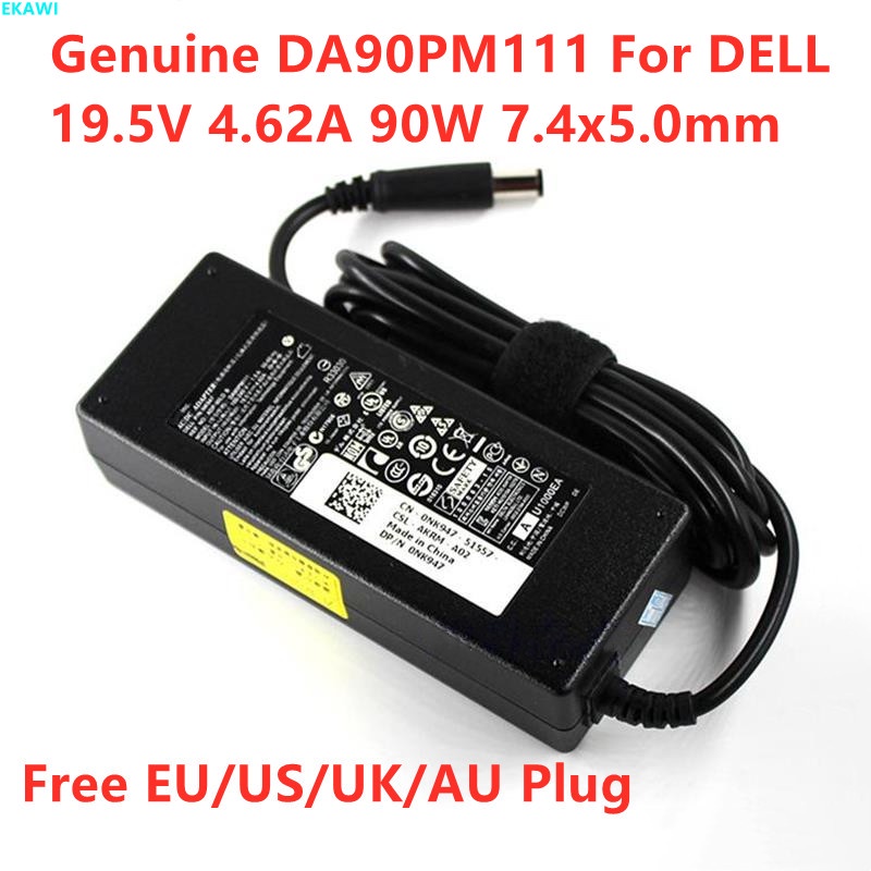 DA90PM111 19.5V 4.62A 90W 7.4x5.0 มม.LA90PM111 อะแดปเตอร์ AC สําหรับ DELL 15R E6400 D400 D500 N4010 
