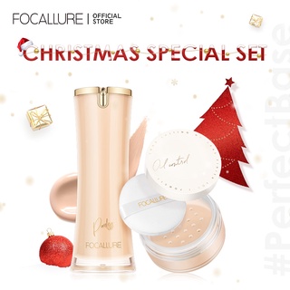 Focallure Perfectbase แป้งผสมรองพื้นเนื้อแมทติดทนนาน &amp; #Perfectbase