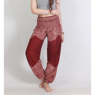 กางเกงช้าง กางเกงโยคะ กางเกงกระโปรง Thai  Elephant pants Palazzo pants Yoga Pants THE31