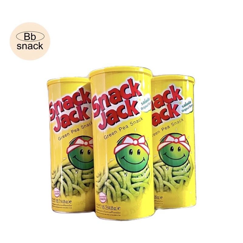 Snack Jack สแน็คแจ็คกระป๋อง 115g ถั่วลันเตาอบกรอบ
