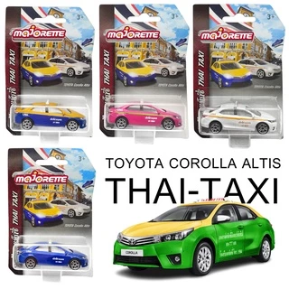 โมเดลรถ TAXI แท็กซี่ majorette โมเดลรถเหล็ก TOYOTA COROLLA ALTIS (แพ็คไม่สวย)รถแท็กซี่ THAI TAXI MJ53056ST7 #