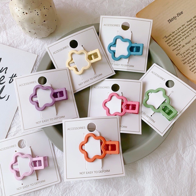 Cute 012 กิ๊บติดผม กิ๊บหนีบดอกไม้ สไตล์เกาหลี มี 7 สี